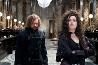 Rupert Grint as Ron Weasley and Helena Bonham Carter as Bellatrix Lestrange in "Harry Potter and The Deathly Hallows: Part 2."