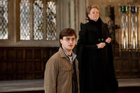 Daniel Radcliffe as Harry Potter and Maggie Smith as Professor Minerva Mcgonagall in "Harry Potter and The Deathly Hallows: Part 2."