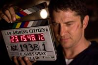 Gerard Butler on the set of "Law Abiding Citizen."