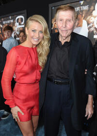 Julianne Hough and Viacom chairman Sumner Redstone at the California premiere of "Footloose."