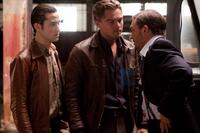Joseph Gordon-Levitt as Arthur, Leonardo Dicaprio as Cobb and Tom Hardy as Eames in "Inception."