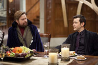 Zach Galifianakis and Ron Livingston in "Dinner for Schmucks"