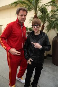 Will Ferrell and Justin Bieber at the Los Angeles premiere of "Megamind."