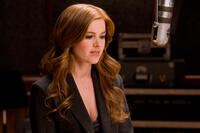 Isla Fisher on the set of "Rango."