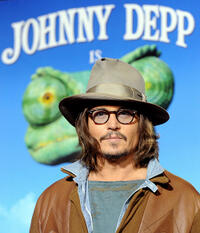 Johnny Depp at the California premiere of "Rango."