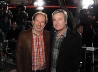 Composer Hans Zimmer and director Gore Verbinski at the California premiere of "Rango."