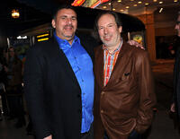 Producer Graham King and Composer Hans Zimmer at the California premiere of "Rango."