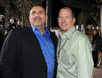 Producer Graham King and Rob Moore at the California premiere of "Rango."