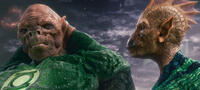 Kilowog voiced by Michael Clarke Duncan and Tomar-re voiced by Geoffrey Rush in "Green Lantern."