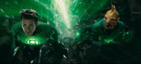 Ryan Reynolds as Green Lantern and Tomar-re voiced by Geoffrey Rush in "Green Lantern."