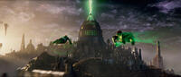 Tomar-re voiced by Geoffrey Rush and Ryan Reynolds as Green Lantern in "Green Lantern."