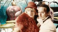 Maggie Steed as LV Woman and Johnny Depp as Imaginarium Tony 1 in "The Imaginarium of Doctor Parnassus."
