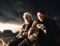 Christopher Plummer as Doctor Parnassus and Tom Waits as Mr. Nick in "The Imaginarium of Doctor Parnassus."