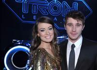 Olivia Wilde and Garrett Hedlund at the California premiere of "Tron: Legacy."