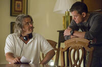 Director Paul Greengrass and Matt Damon on the set of "Green Zone." 