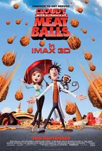 Poster art for "Cloudy With a Chance of Meatballs: An IMAX 3D Experience."
