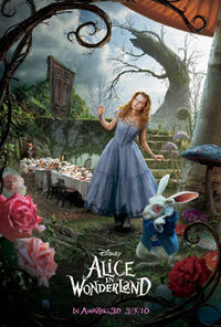 Poster art for "Alice in Wonderland."