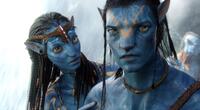 Zoe Saldana as Neytiri and Sam Worthington as Jake Sully in "Avatar in Digital 3D."