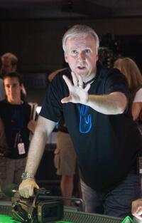 Writer-director James Cameron on the set of "Avatar in Digital 3D."