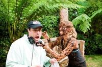Director Andy Fickman and Kristen Bell on the set of "You Again."