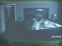 A scene from "Paranormal Activity."