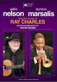 Poster art for Jazz at Lincoln Center: Willie Nelson and Wynton Marsalis.