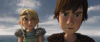 America Ferrera voices Astrid and Jay Baruchel voices Hiccup in "How to Train Your Dragon."