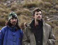 Director Anand Tucker and Matthew Goode on the set of "Leap Year."