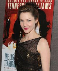 Jessica Collins at the New York premiere of "The Loss of a Teardrop Diamond."