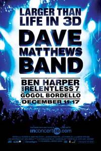 Poster art for "Dave Matthews in 3D: Larger than Life."
