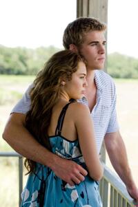 Miley Cyrus and Liam Hemsworth in "The Last Song."