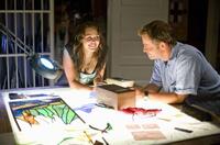 Miley Cyrus and Greg Kinnear in "The Last Song."
