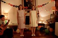 Aggeliki Papoulia as Older Daughter and Mary Tsoni as Younger Daughter in "Dogtooth."