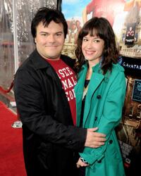 Jack Black and Tanya Haden at the California premiere of "Gulliver's Travels (2010)."