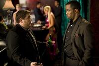 Jonah Hill as Aaron and Sean Combs as Sergio Roma in "Get Him to the Greek."