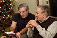 Director Paul Weitz and actor/producer Robert De Niro on the set of "Little Fockers."