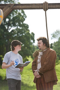 Director David Gordon Green and Danny R. McBride on the set of "Your Highness."
