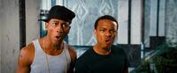 Brandon T. Jackson as Benny and Bow Wow as Kevin Carson in "Lottery Ticket."