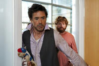 Robert Downey Jr. and Zach Galifianakis in "Due Date"