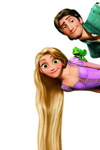 Rapunzel and Flynn Rider in "Tangled"