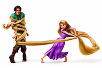 Flynn Rider and Rapunzel from "Tangled"