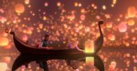 Pascal, Flynn and Rapunzel in "Tangled."