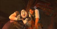 Mime and Flynn in "Tangled."