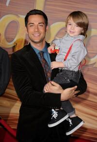 Zachary Levi and Guest at the California premiere of "Tangled."