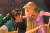 Flynn Rider and Rapunzel in "Tangled."