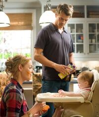 Katherine Heigl as Holly Berenson, Josh Duhamel as Eric Messer and Sophie in "life as We Know It."