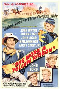 Poster art for "She Wore A Yellow Ribbon."