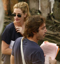On the set of "Eat, Pray, Love."