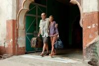 Richard Jenkins as Richard from Texas and Julia Roberts as Liz Gilbert in "Eat, Pray, Love."