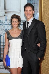 TJ Power and Guest at the New York premiere of "Eat Pray Love."